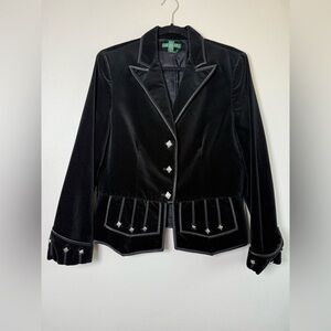Ralph Lauren Black Velvet Women's Blazer